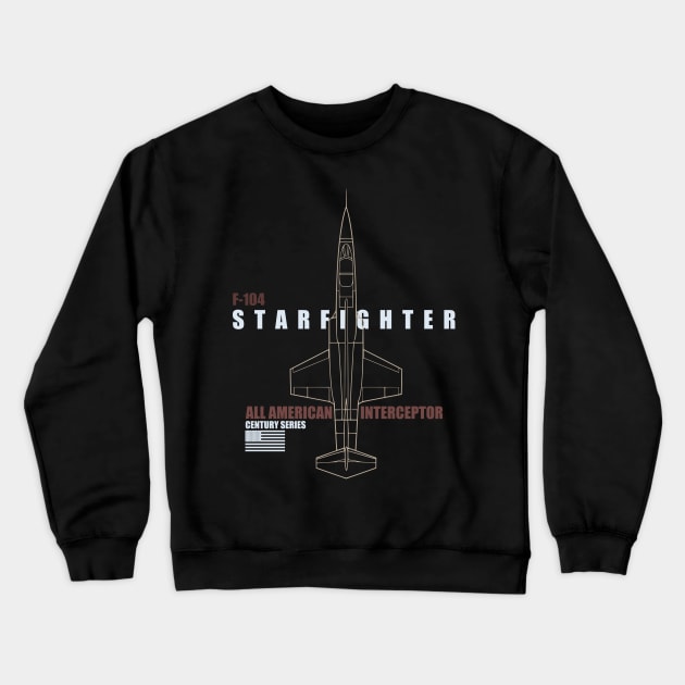 F-104 Starfighter Crewneck Sweatshirt by TCP